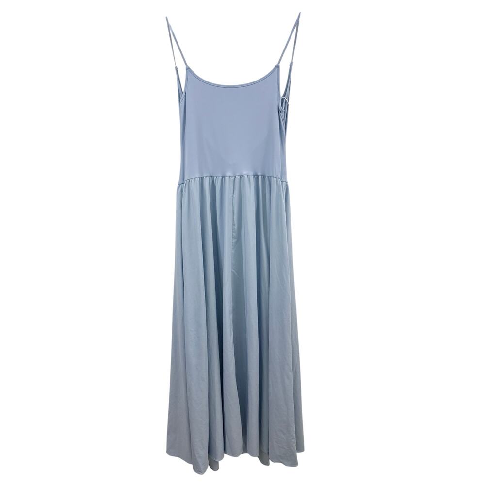NWT Halara Breezeful Pocket Flowy Flare Maxi Dress L Ballad Blue Quick Dry - Picture 5 of 12